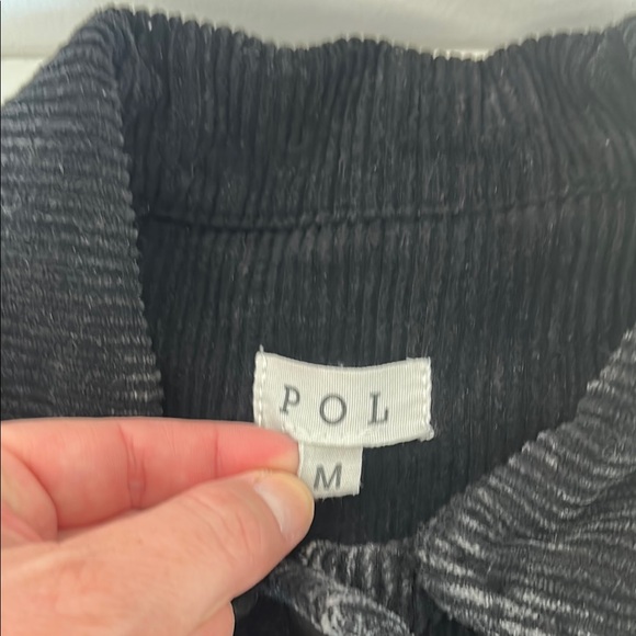 POL Black Weathered Corduroy Jacket - Picture 4 of 5